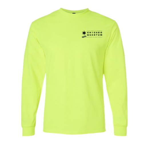 Safety Long Sleeve Shirt (Chicago Quantum Constructors)