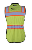 Kishigo Women's Hi Vis Heavy Duty Safety Vest (Chicago Quantum Constructors)